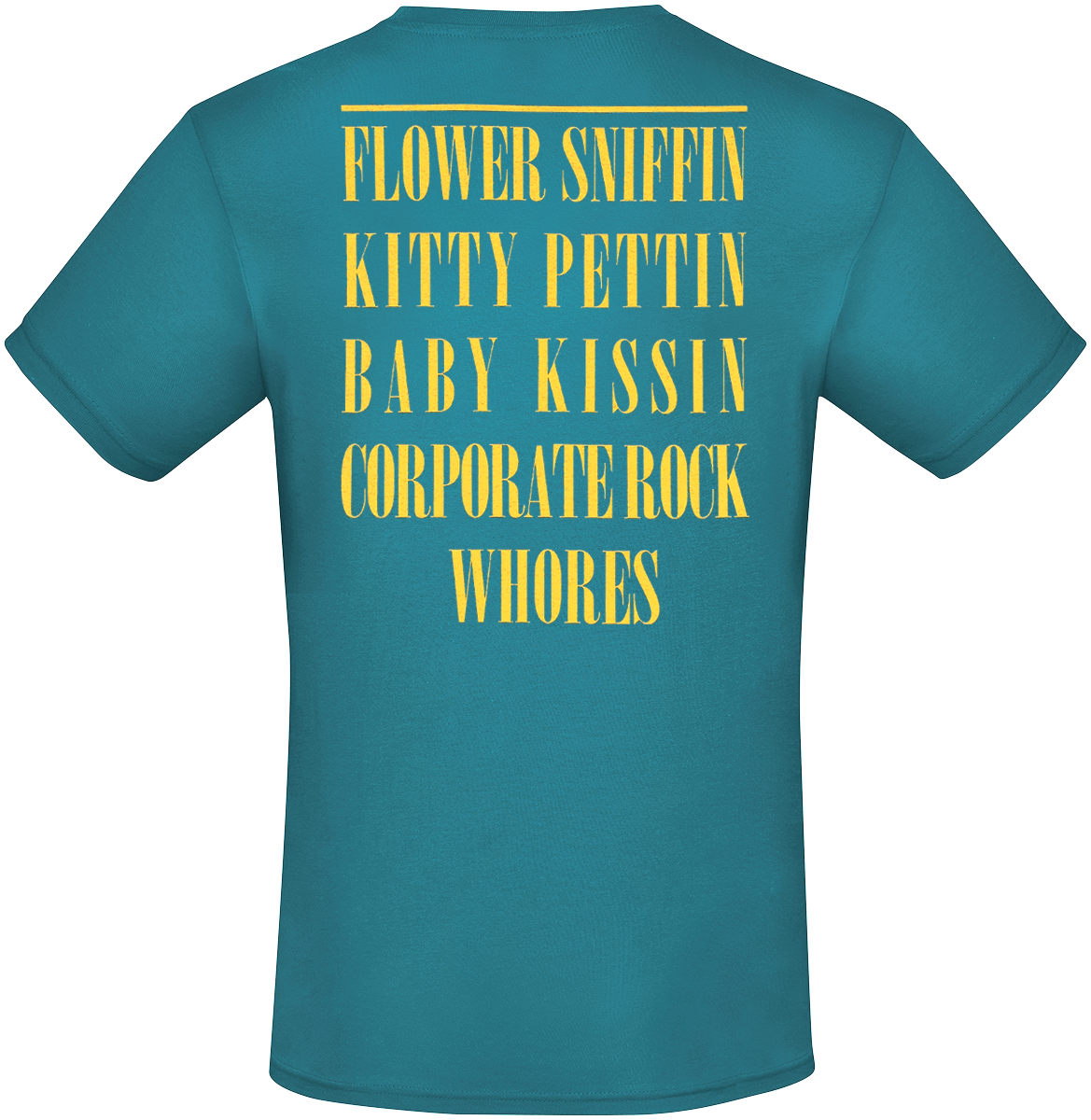 Nirvana T-Shirt - Flower Sniffing - S bis M - für Männer - Größe S - blau  - Lizenziertes Merchandise!