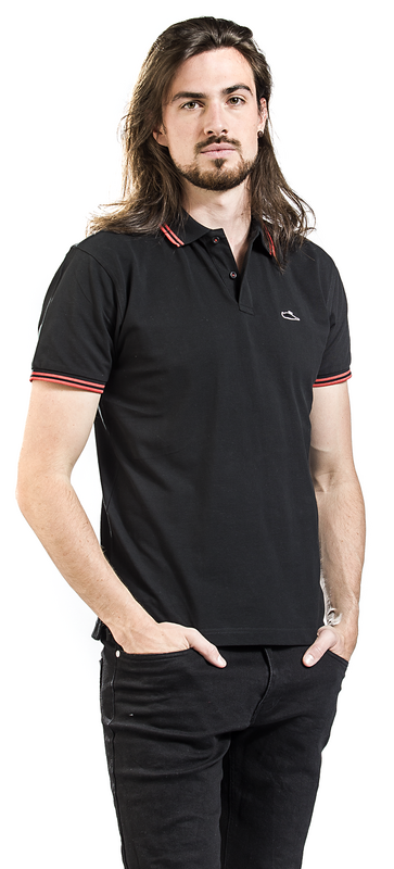 Thumbnail - Atticus Classic Tipped Poloshirt schwarz in M