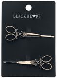 Bronze Scissor Barrettes Set, Blackheart, Haarspange