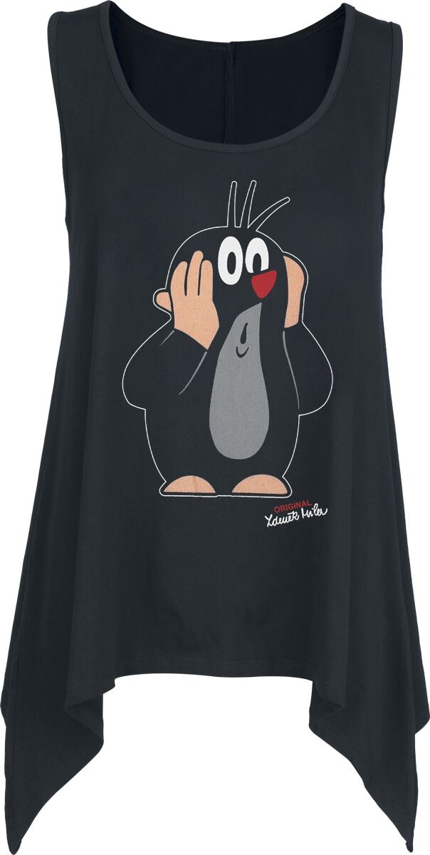 Der kleine Maulwurf Top - Oh Oh! - S bis 3XL - für Damen - Größe M - schwarz  - EMP exklusives Merchandise!