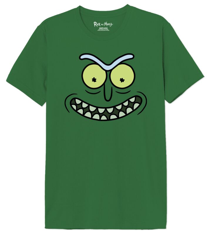 3664794794186 - Face Pickle T-Shirt grün in XL