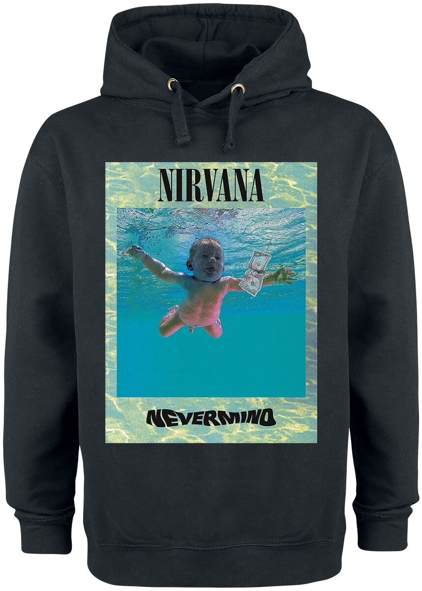Nirvana Ripple Overlay Kapuzenpullover schwarz