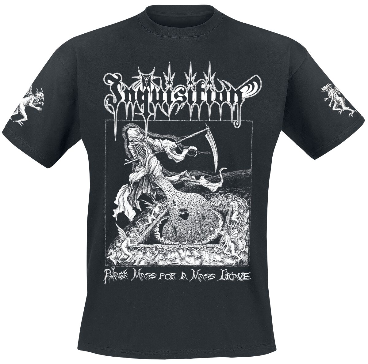 Image of Inquisition Black mass for a mass grave T-Shirt schwarz