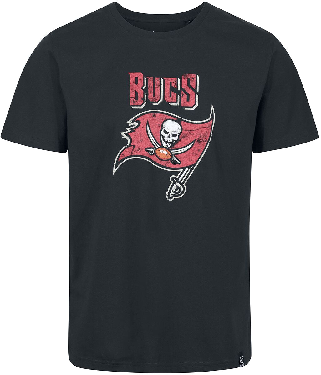 Recovered Clothing T-Shirt - NFL Buccs Logo - S bis XXL - für Männer - Größe S - schwarz