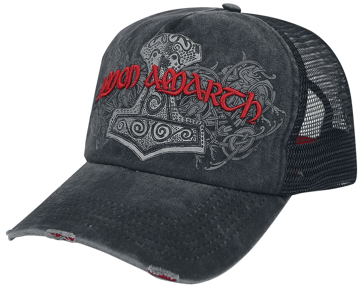 Amon Amarth Cap - Hammer - Trucker Cap - für Männer - grau  - EMP exklusives Merchandise!