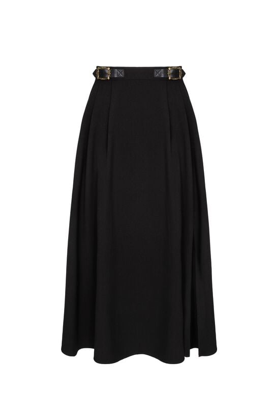 Hell Bunny - Rockabilly Halvlång kjol - MAUDE SKIRT - XS 4XL - för Dam - svart