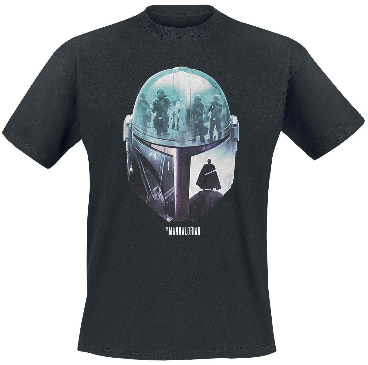 Image of Star Wars The Mandalorian - Poster Sunset T-Shirt schwarz