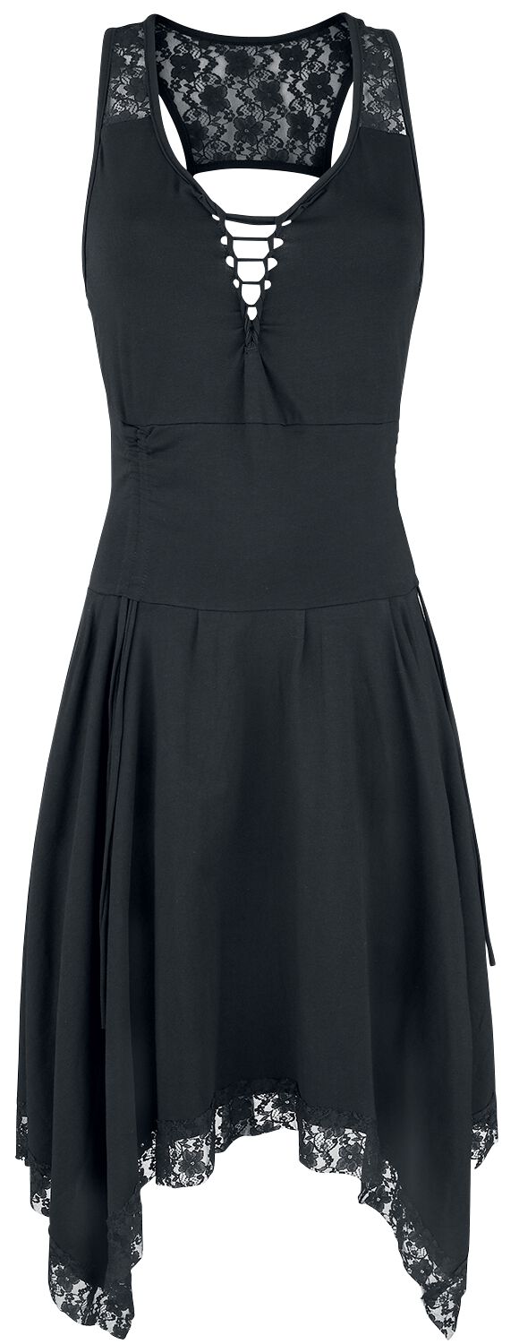 Innocent - Gothic Kurzes Kleid - Nycto Dress - S bis 4XL - für Damen - Größe 3XL - schwarz