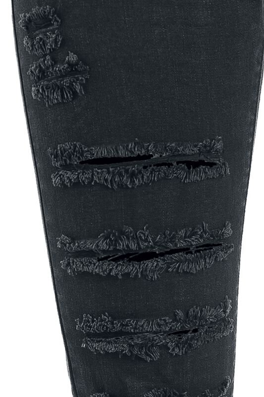 Markenkleidung Brands by EMP Skarlett - Schwarze rockige Jeans mit Rissen | Black Premium by EMP Jeans