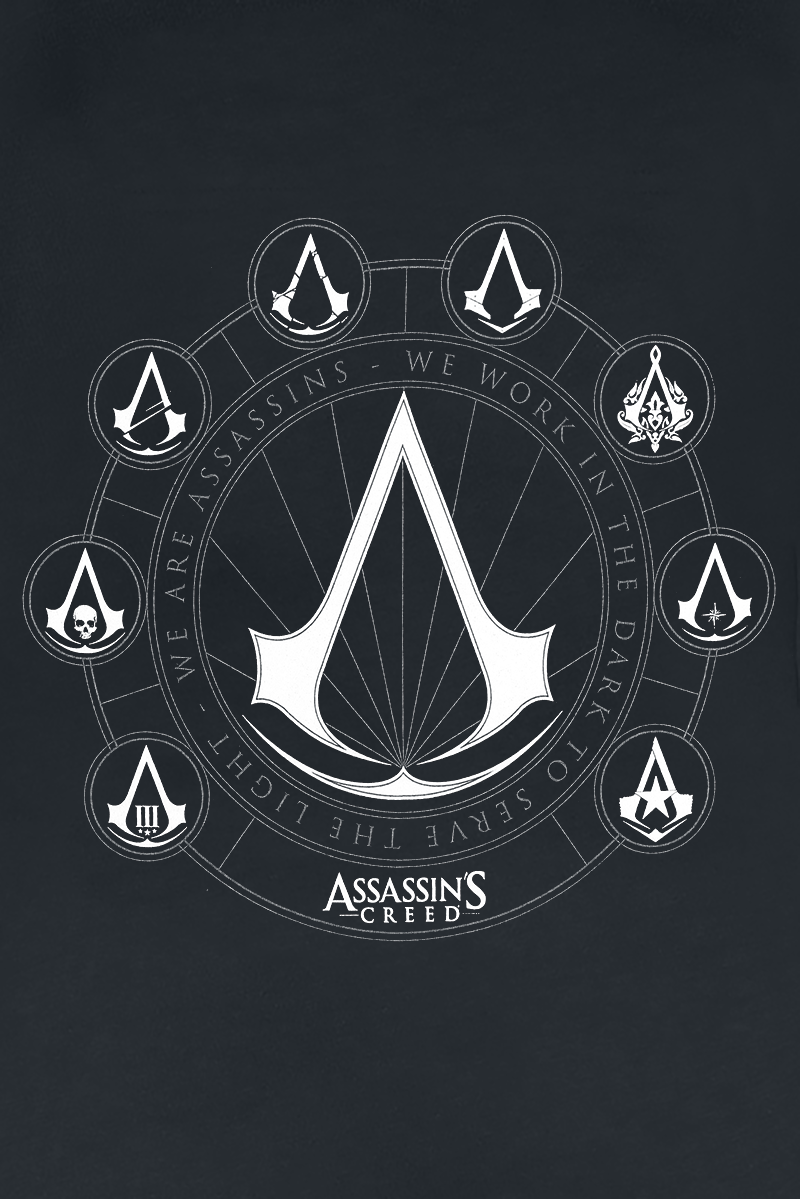 Assassin's Creed - Gaming Top - Circle - XS bis XL - für Damen - Größe XL - schwarz