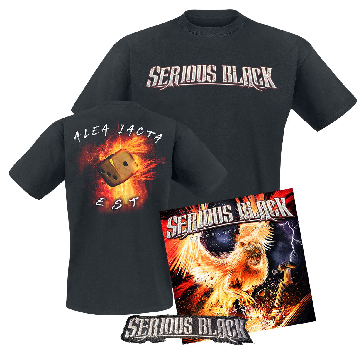 Image of Serious Black Vengeance is mine CD & Patch & T-Shirt Standard