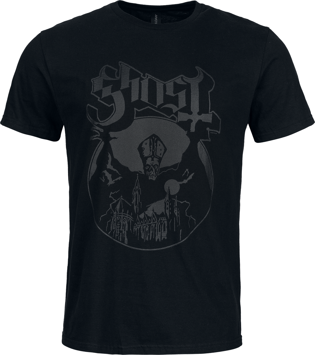 Ghost  T-Shirt - Logo - for Men - black