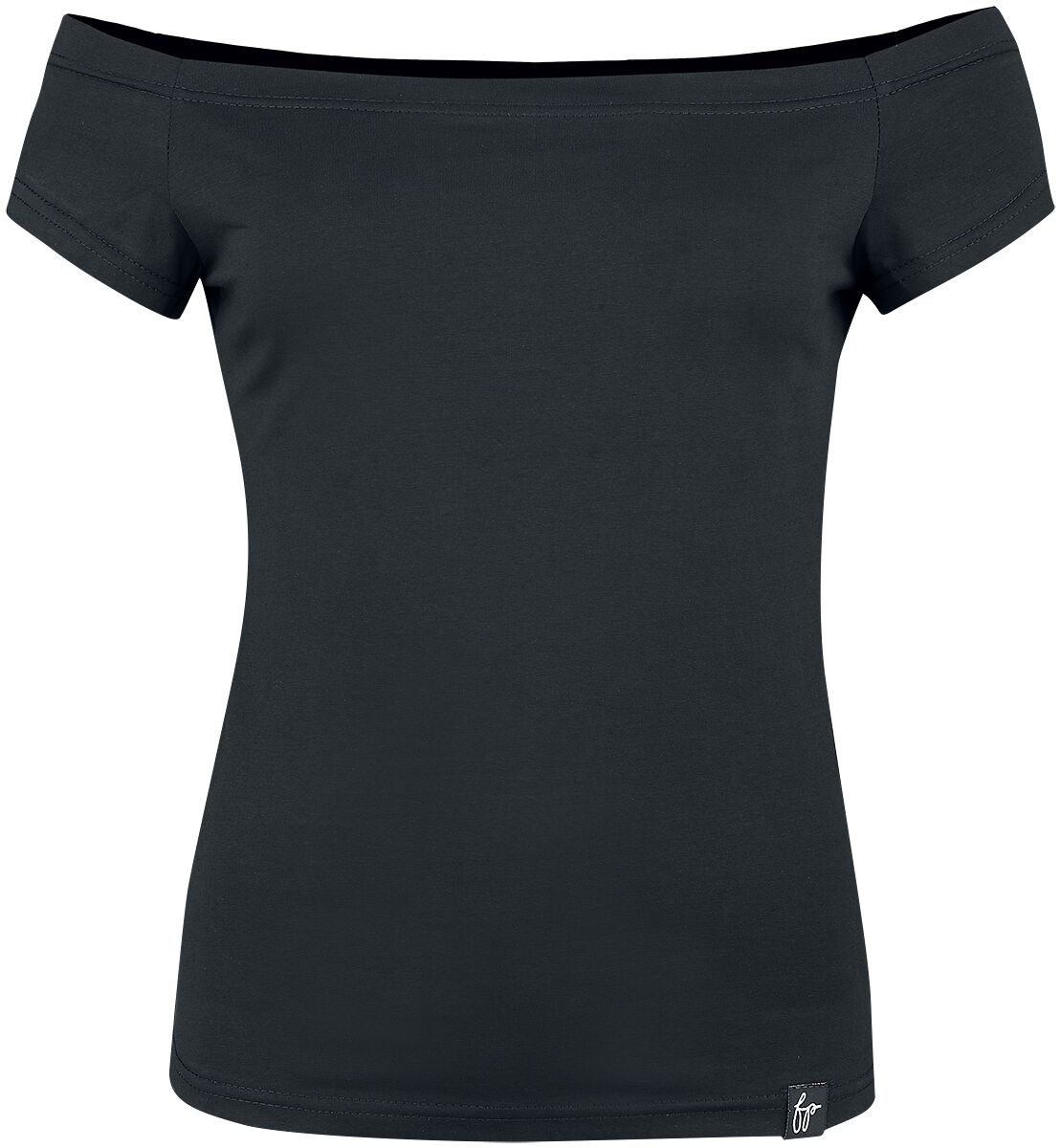 T-Shirt Manches courtes de Forplay - Fran - M à XXL - pour Femme - noir