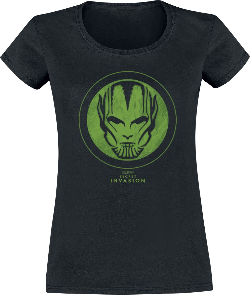 Levně Secret Invasion Skrull Logo Dámské tričko černá