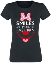 Minnie Maus - Smiles Are Never Out Of Fashion, Mickey Mouse, T-Shirt