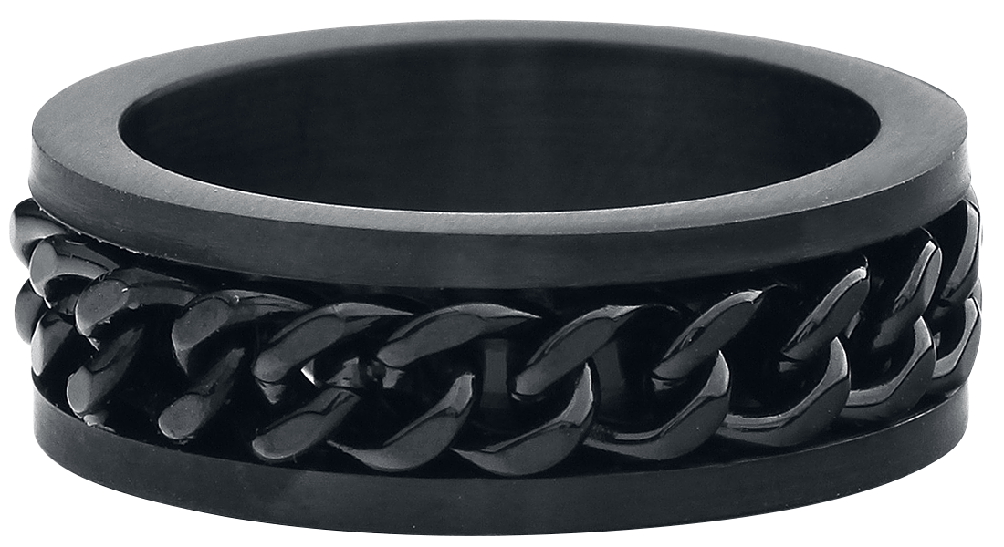 etNox hard and heavy - Mesh Steel - Ring - schwarz