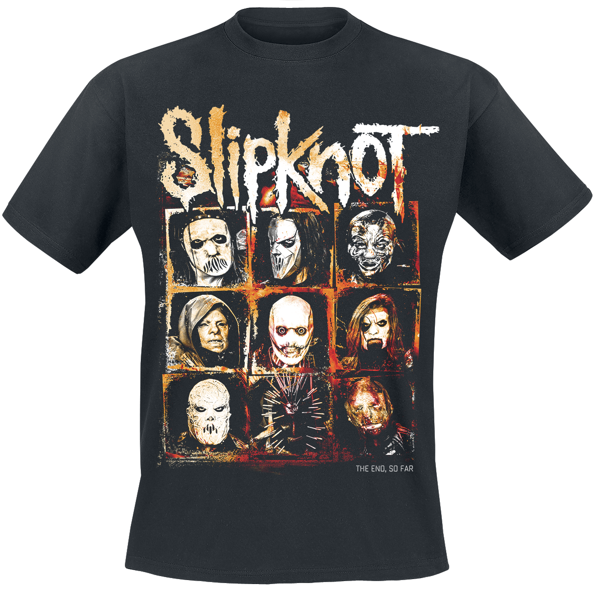 Slipknot - The End So Far Group Squares - T-Shirt - schwarz