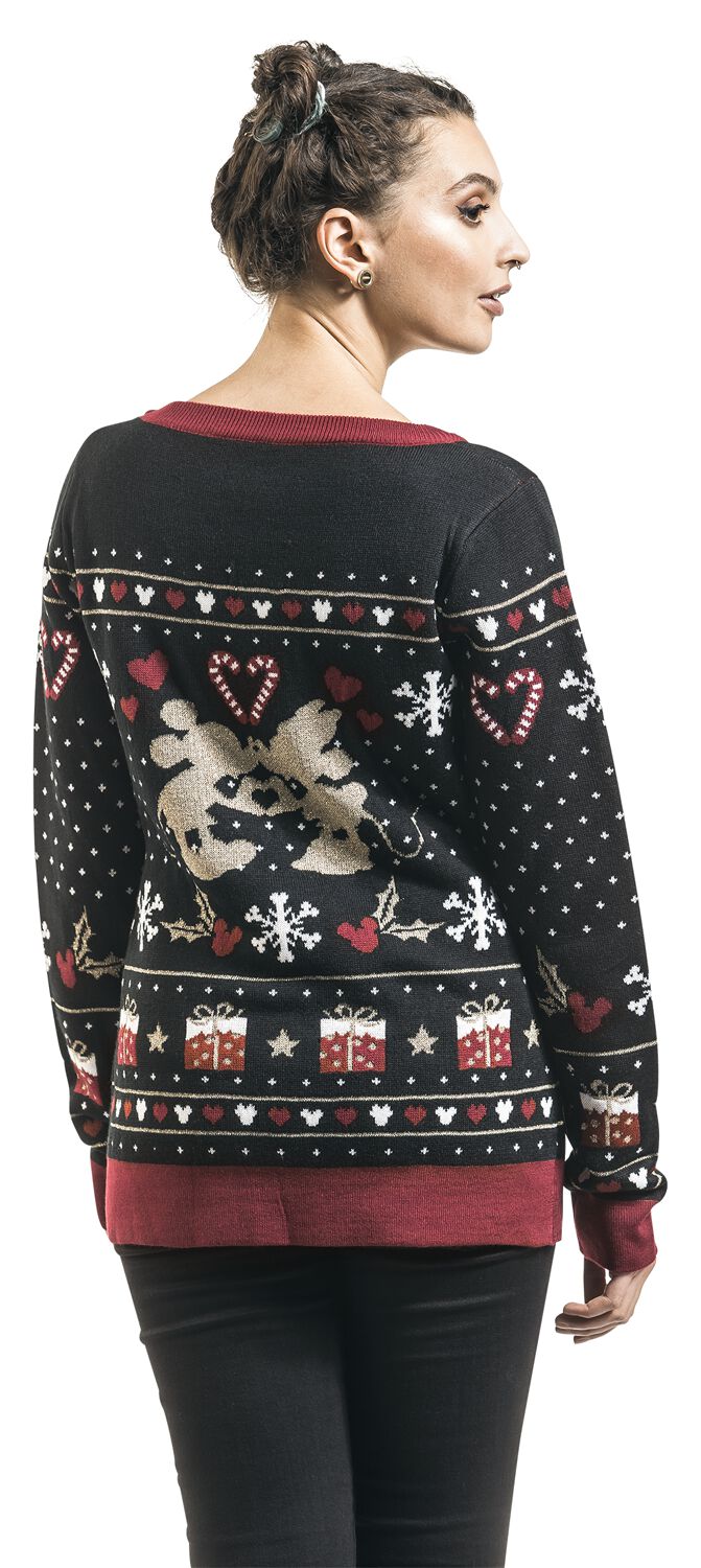 Mickey Mouse Weihnachtspulli Micky Maus Weihnachtspullover Micky