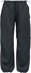 Raven Pinstripe Trousers, Banned Alternative, Stoffhose