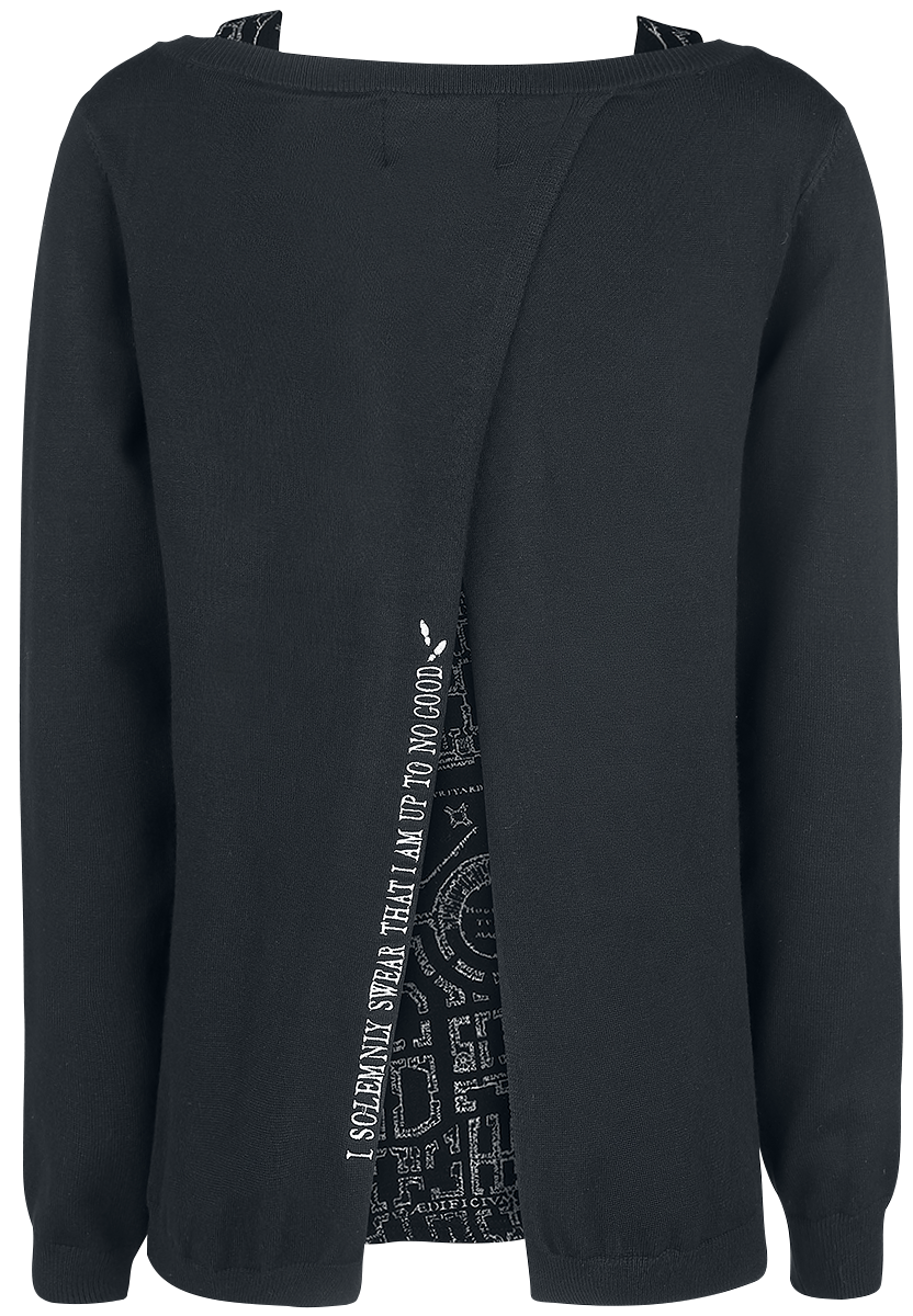 Harry Potter Karte des Rumtreibers Strickpullover schwarz