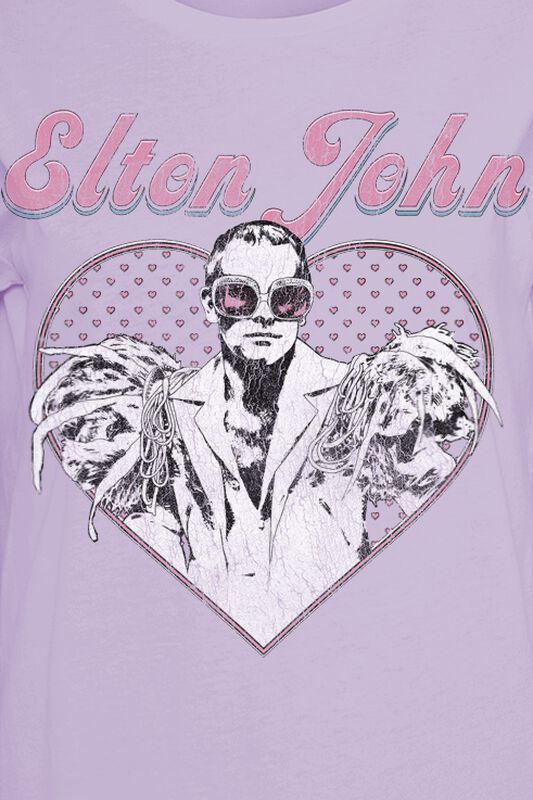 Band Merch Bekleidung Heart | Elton John T-Shirt