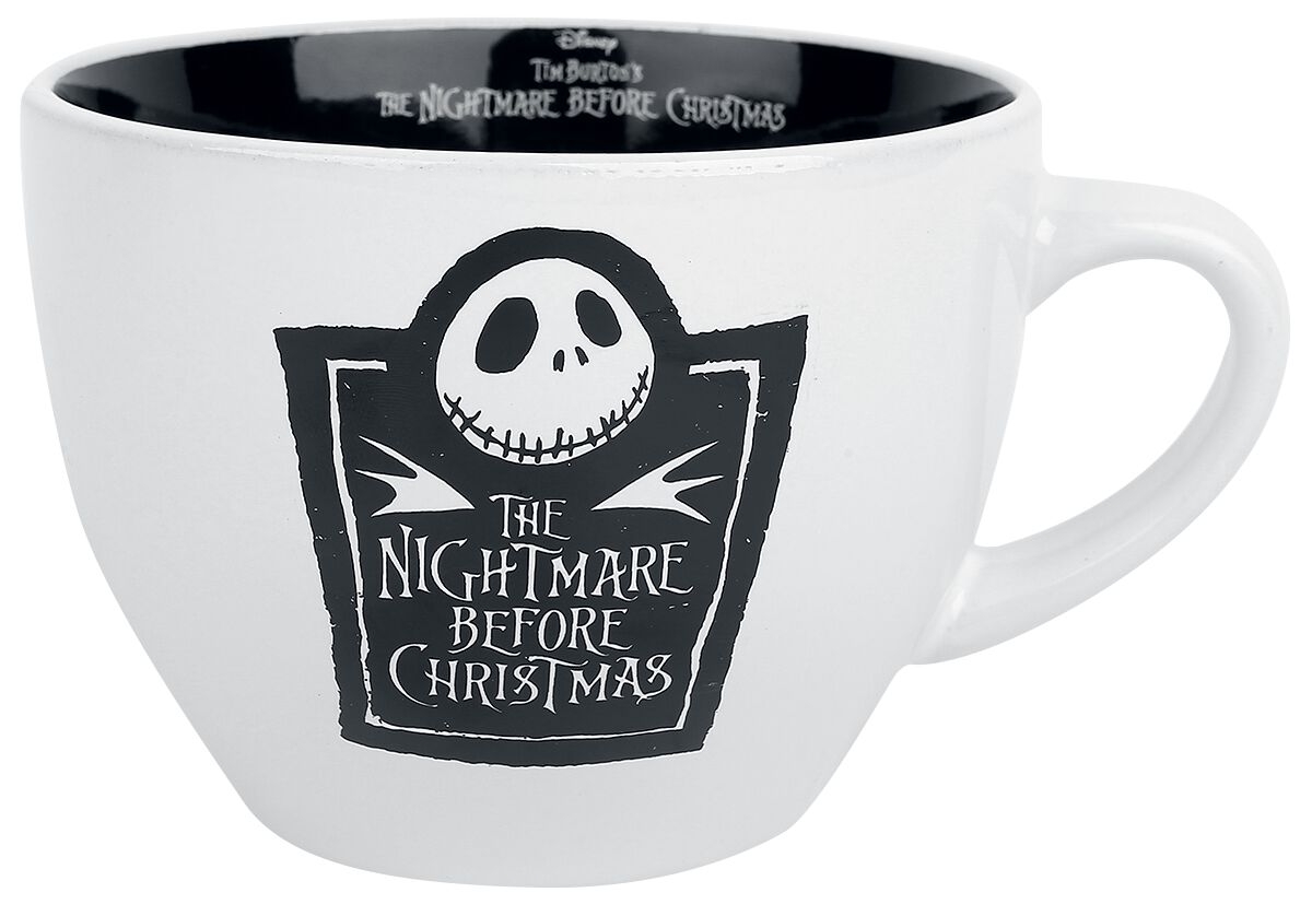 The Nightmare Before Christmas Cappuccino Tasse Tasse schwarz weiß