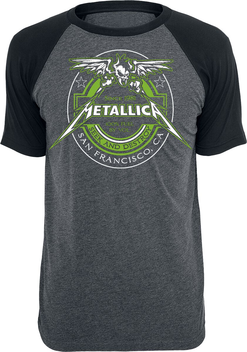 Image of Metallica Fuel T-Shirt charcoal/schwarz