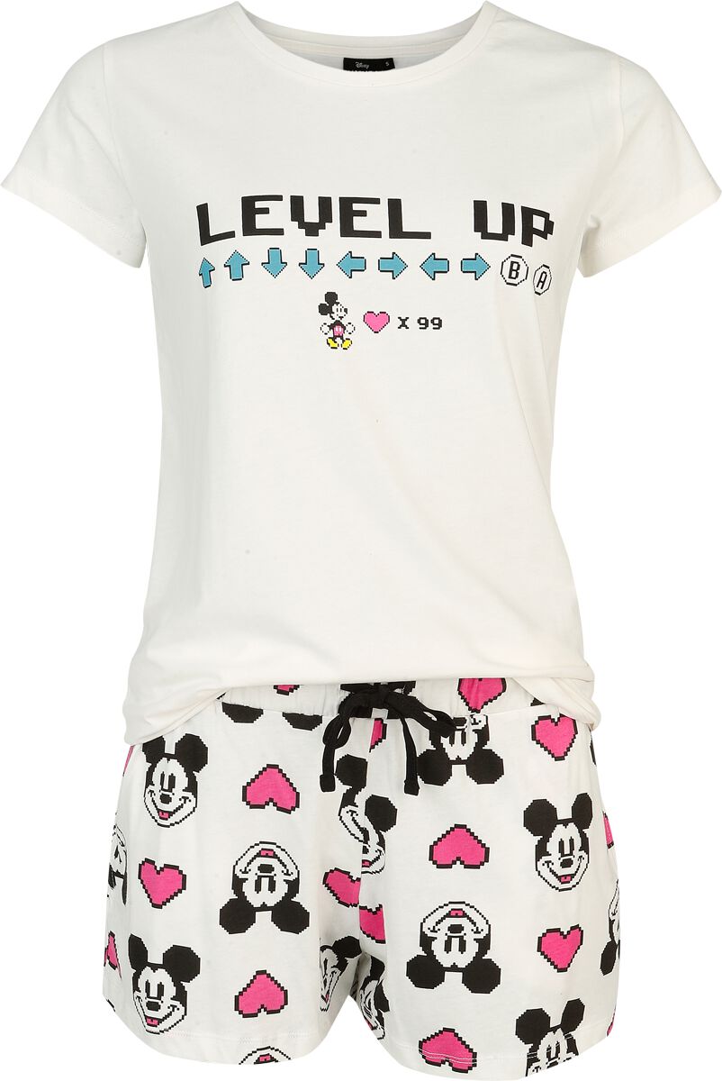 Pigiama Disney Di Mickey Mouse - Cheat Code - S A 3XL - Donna - Multicolore