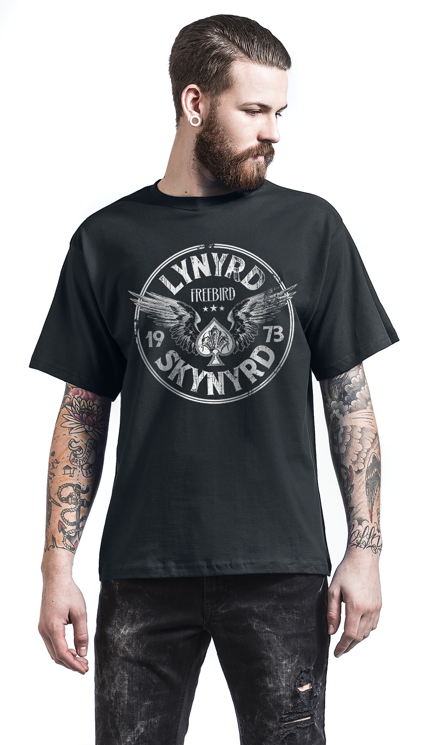 Lynyrd Skynyrd Black Freebird `73 Wings T-Shirt schwarz