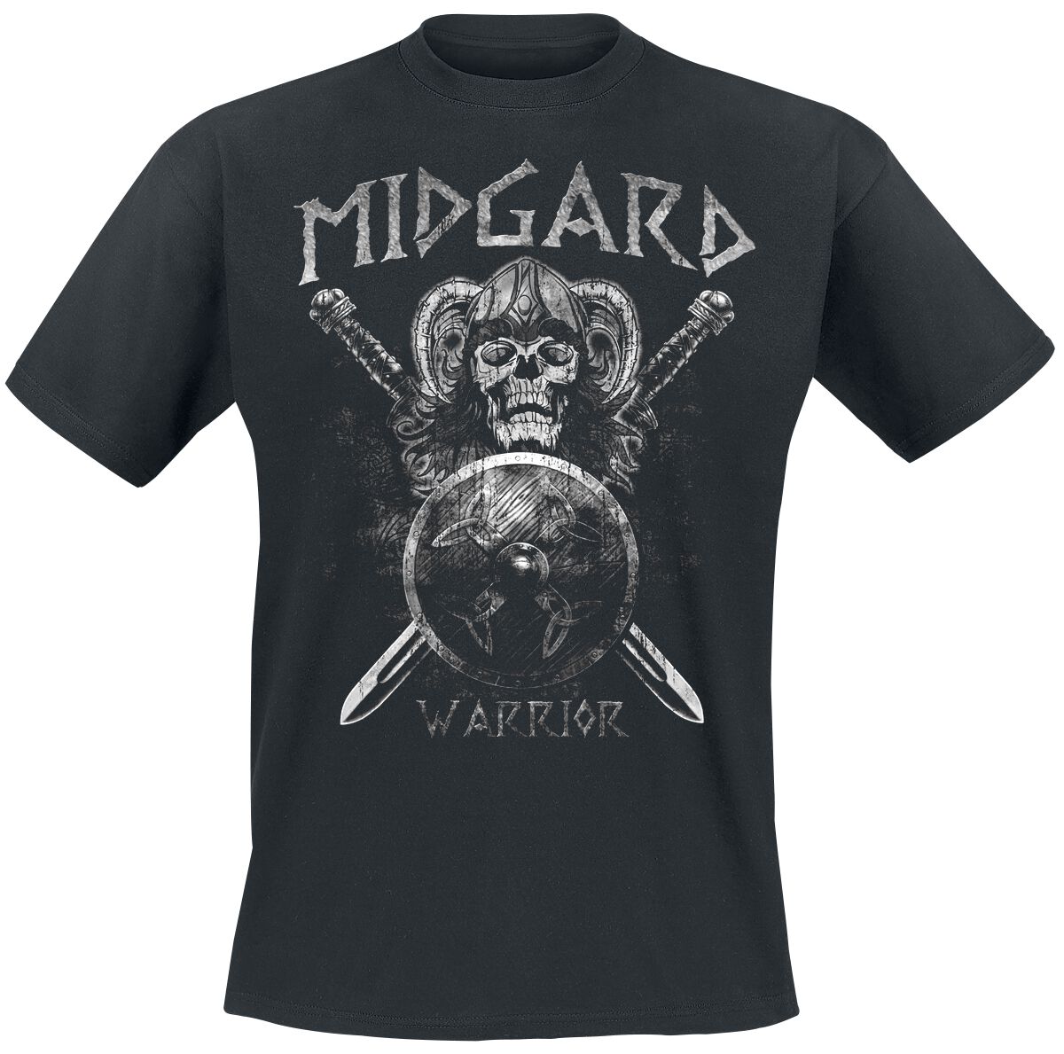 Midgard Warrior T-Shirt – S bis XXL – für Männer – Größe S – schwarz
