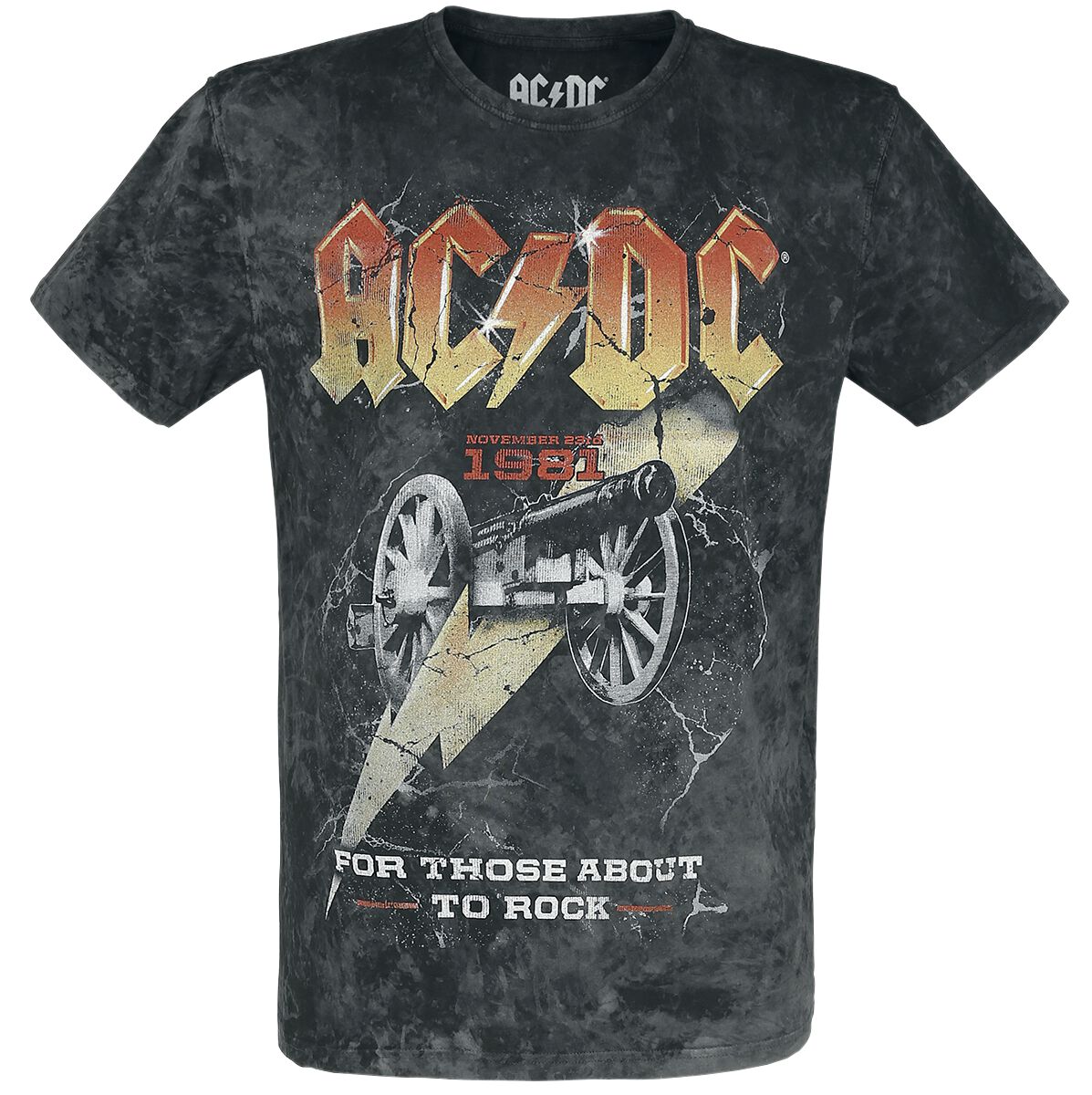 Image of AC/DC For Those About To Rock 40th Anniversary T-Shirt schwarz