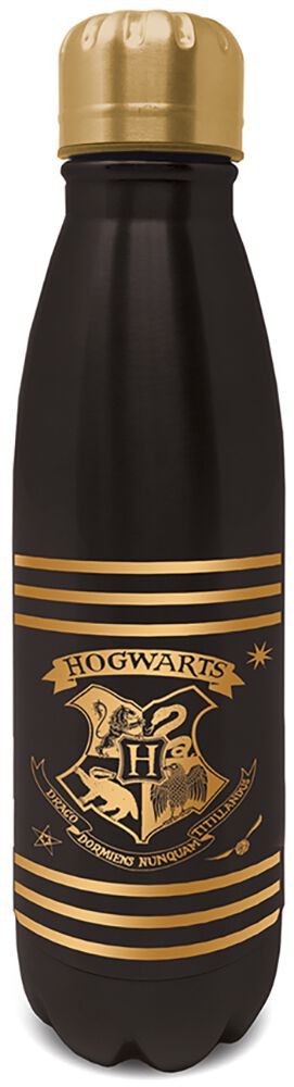 Harry Potter Black and Gold Drinking Bottle black gold