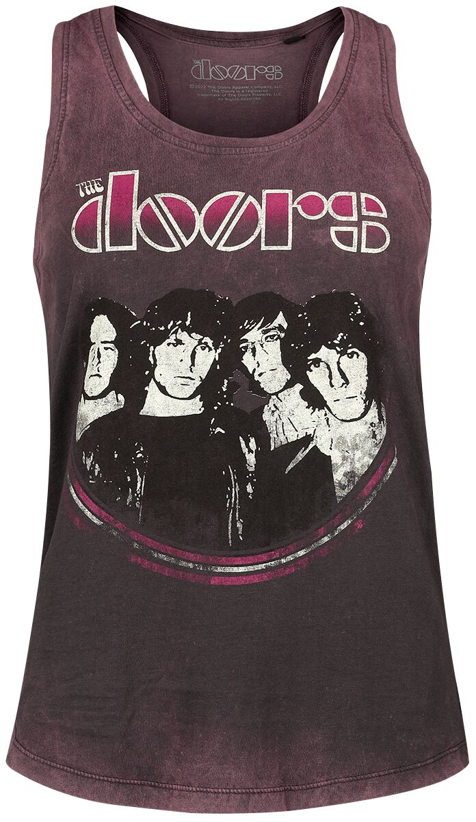 The Doors Tank-Top – Jim Performing – M bis L – für Damen – Größe M – rot – Lizenziertes Merchandise! The Doors Tank-Top – Jim Performing – M bis L – für Damen – Größe M – rot – Lizenziertes Merchandise!