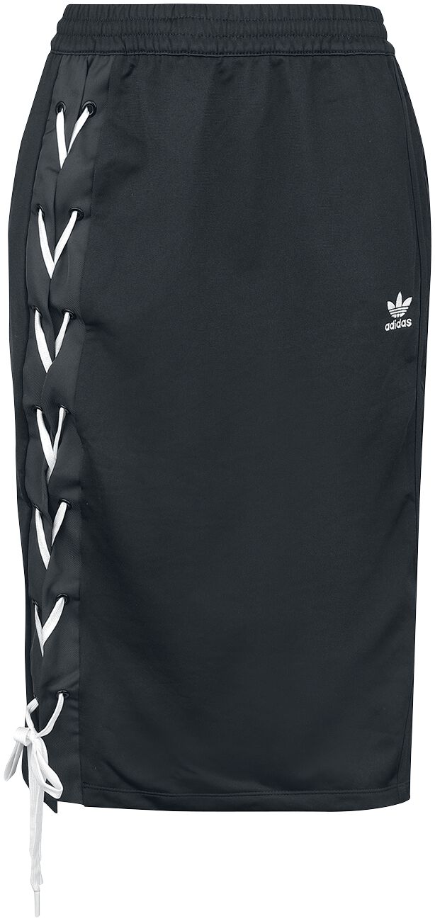 Jupe mi-longue de Adidas - Laced Skirt - XS à S - pour Femme - noir