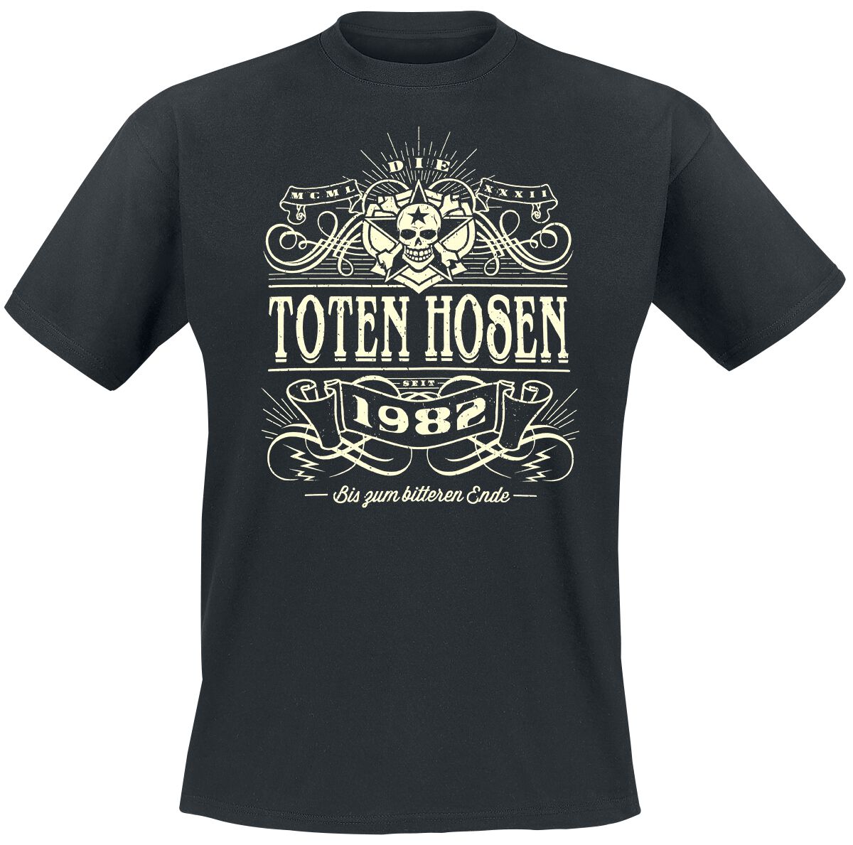 T-Shirt Di Die Toten Hosen - Alte Schule - S A 3XL - Uomo - Nero
