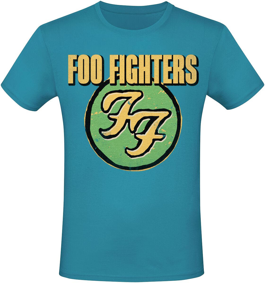 Levně Foo Fighters Logo Tričko modrá