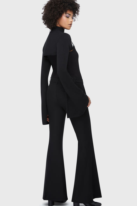 0000001418002 - Beneath The Eclipse - Petal & Pine Bolero Bolero schwarz in XS 0000001418002 - Beneath The Eclipse - Petal & Pine Bolero Bolero schwarz in XS