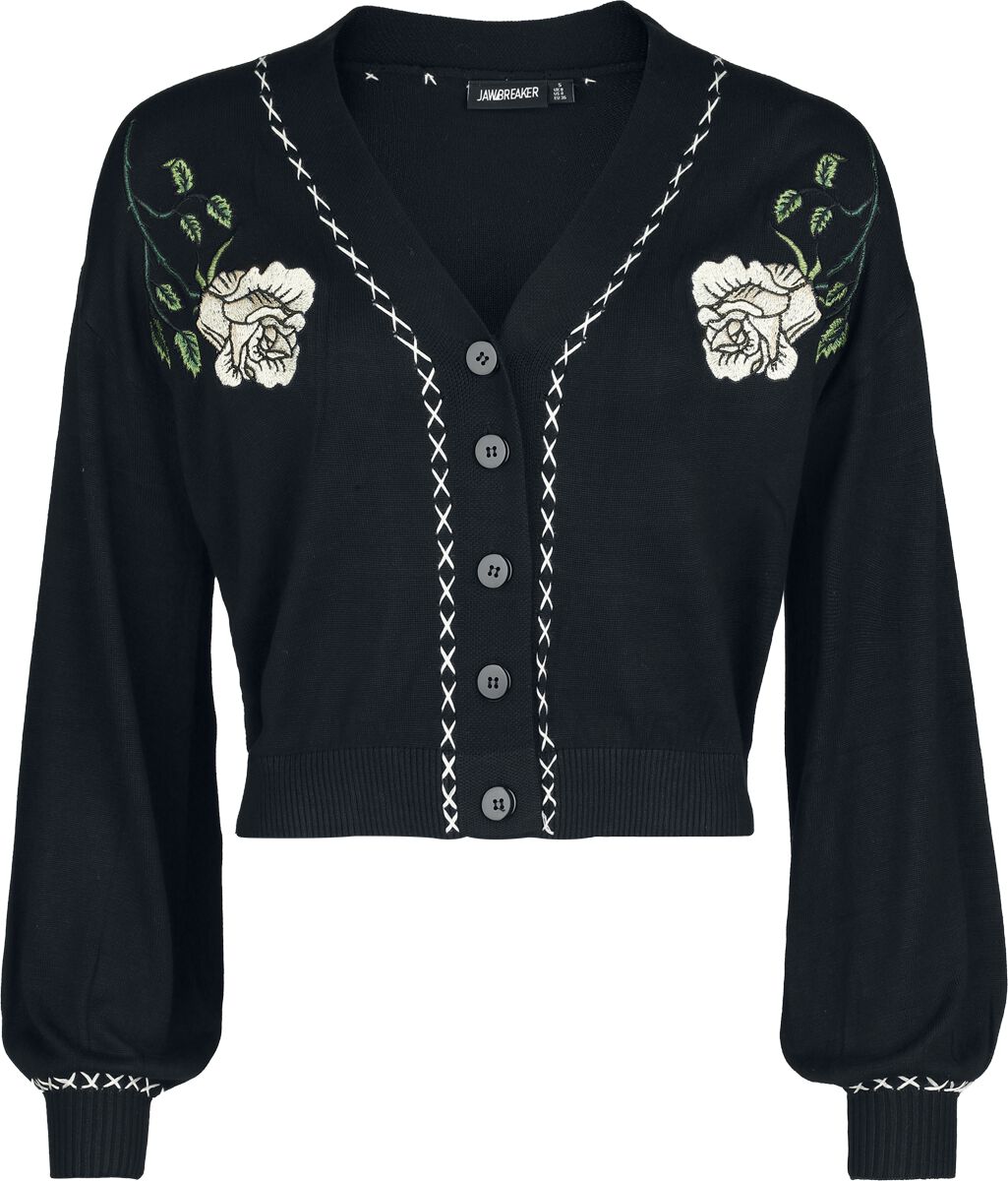 Jawbreaker Rockabilly Cardigan - Oversized Cardigan - for Women - black