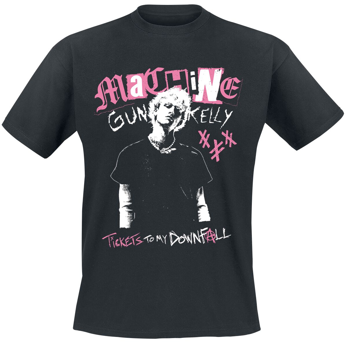 Machine Gun Kelly Photo Tickets To My Downfall T-Shirt schwarz