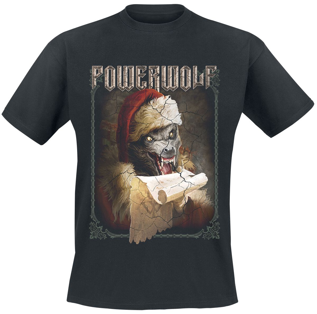Powerwolf Wild Christmas T-Shirt black