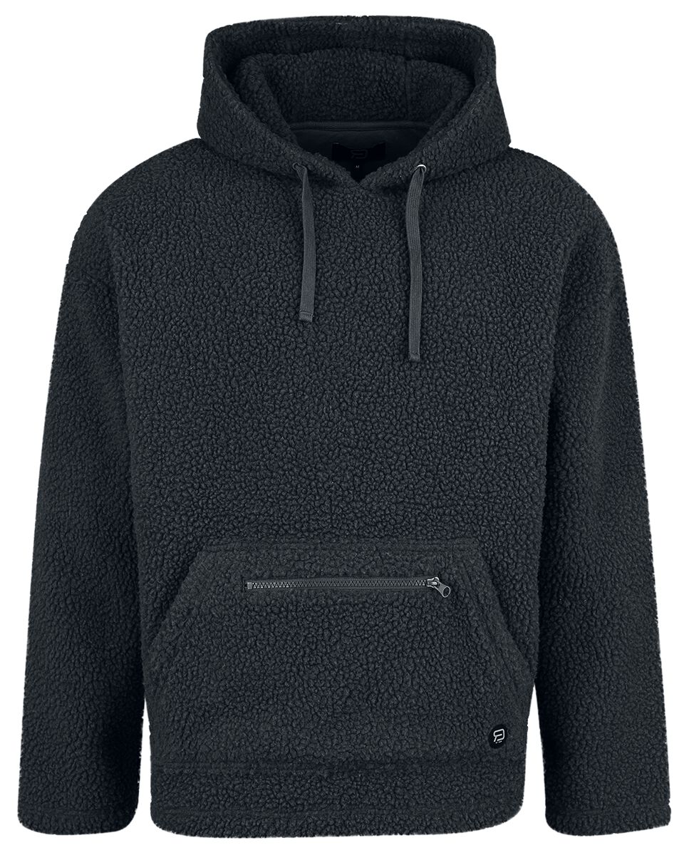 Kapuzenpullover für Männer  schwarz "Teddy Fur Hoody" von RED by EMP