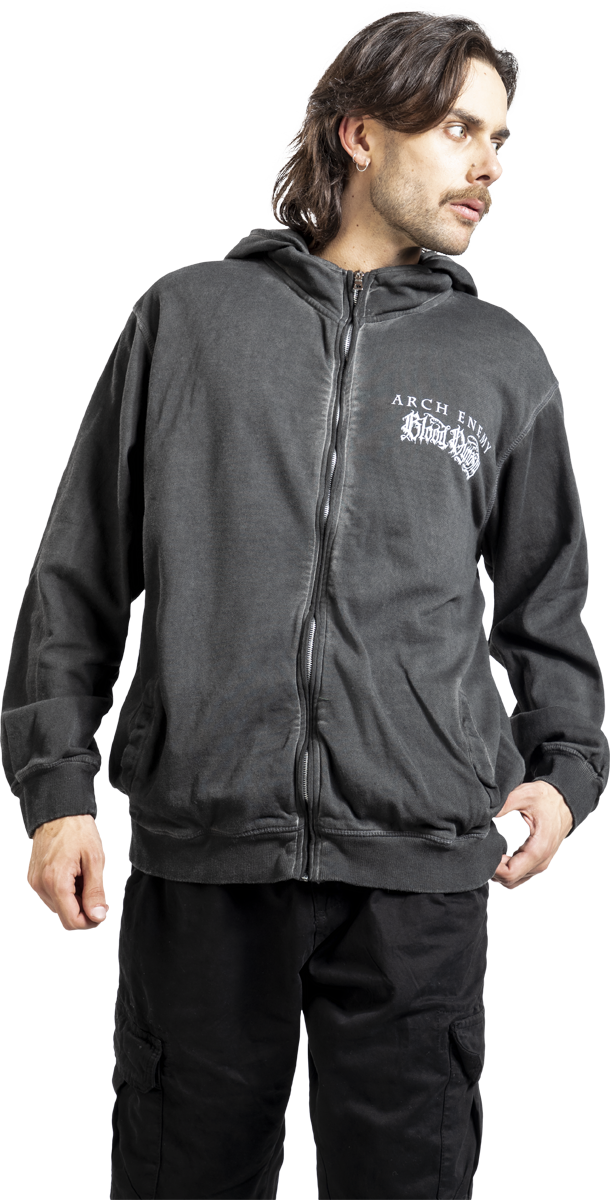 Thumbnail - Arch Enemy Blood Dynasty Kapuzenjacke anthrazit in M