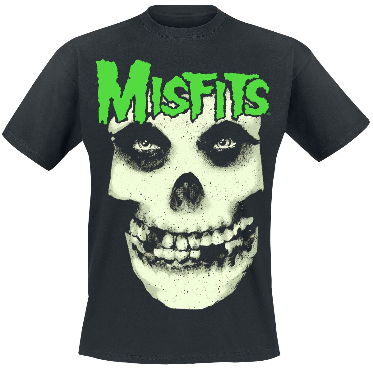 Misfits T-Shirt - Jarek Skull - S bis XXL - für Männer - Größe S - schwarz  - Lizenziertes Merchandise!