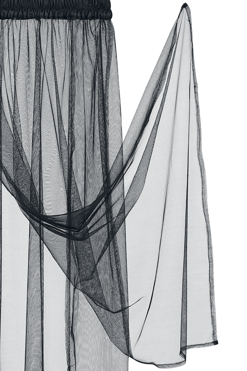 Thumbnail - Gothicana by EMP Transparent Skirt Langer Rock schwarz in M