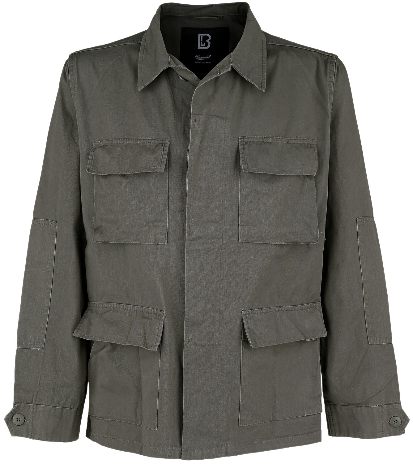 Brandit Übergangsjacke - BDU Twill Jacket - S bis 5XL - für Männer - Größe M - oliv