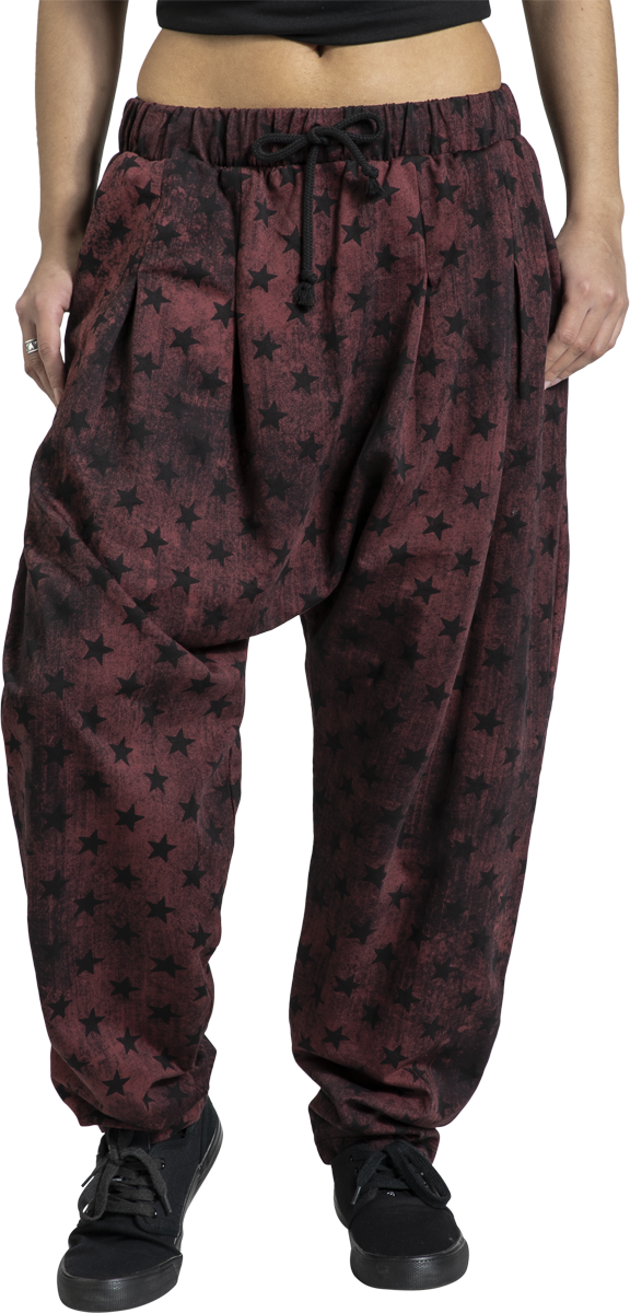 Thumbnail - RED by EMP Basic Freizeithose Stoffhose bordeaux in L