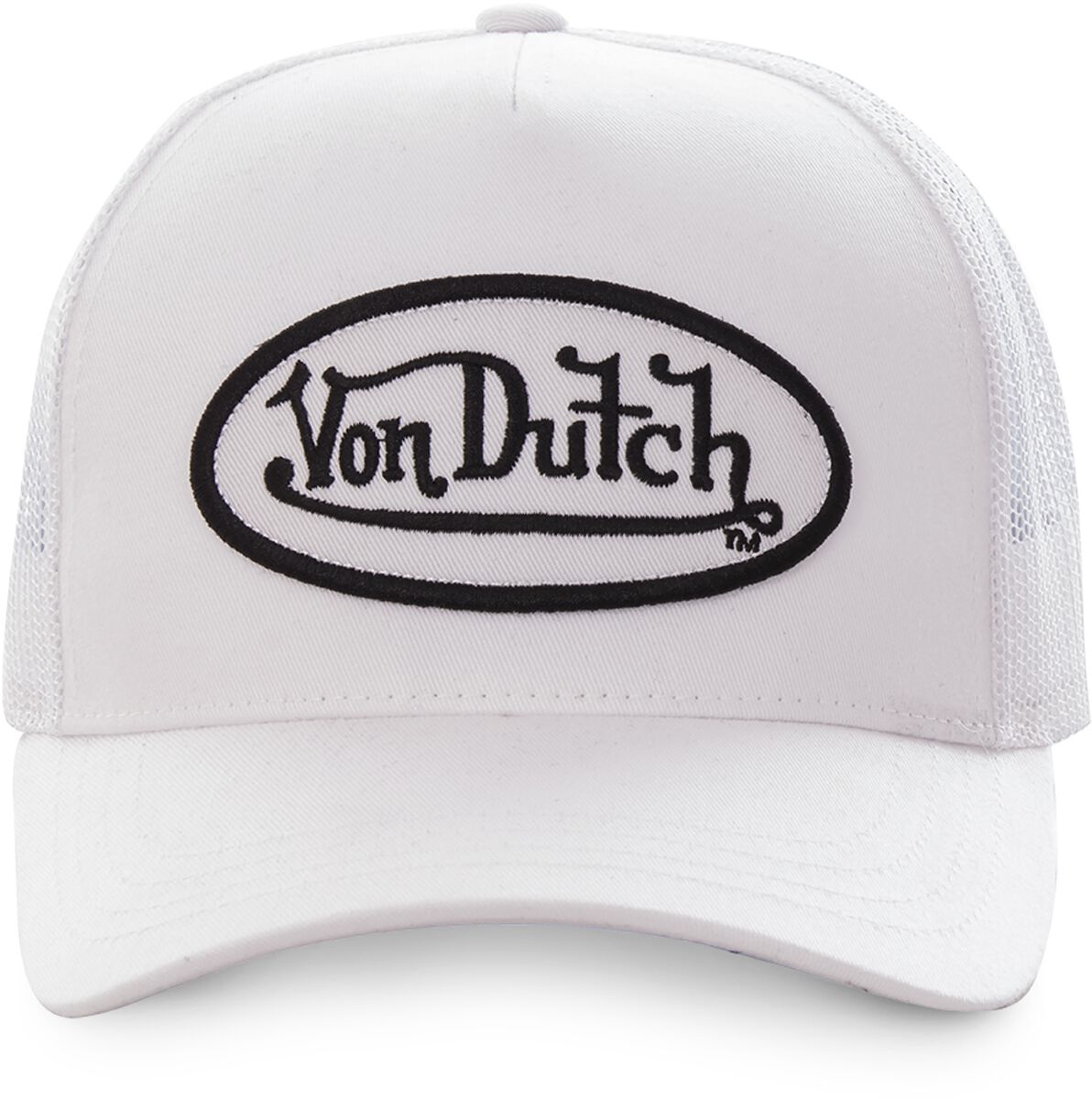 Levně Von Dutch Baseballová čepice VON DUTCH se síťovinou Baseballová kšiltovka bílá