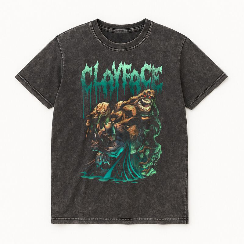 Batman - DC Comics T-Shirt - Batman x Clayface Sewer Fight - S bis XXL - für Männer - Größe S - schwarz  - Lizenzierter Fanartikel