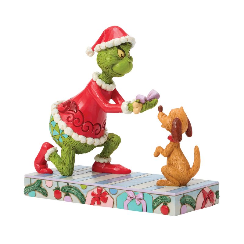 The Grinch Sammelfiguren - The Grinch Giving Max a Bone - The Grinch by Jim Shore - multicolor  - Lizenzierter Fanartikel