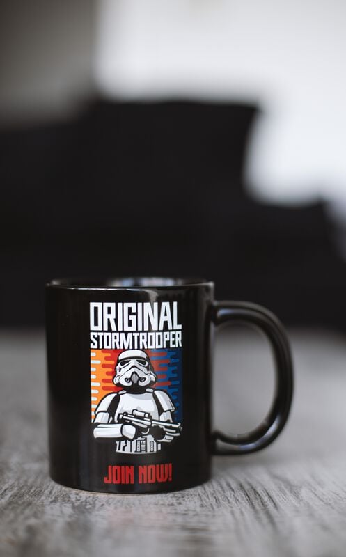 Original Stormtrooper Retro Tasse Join Now Tasse schwarz